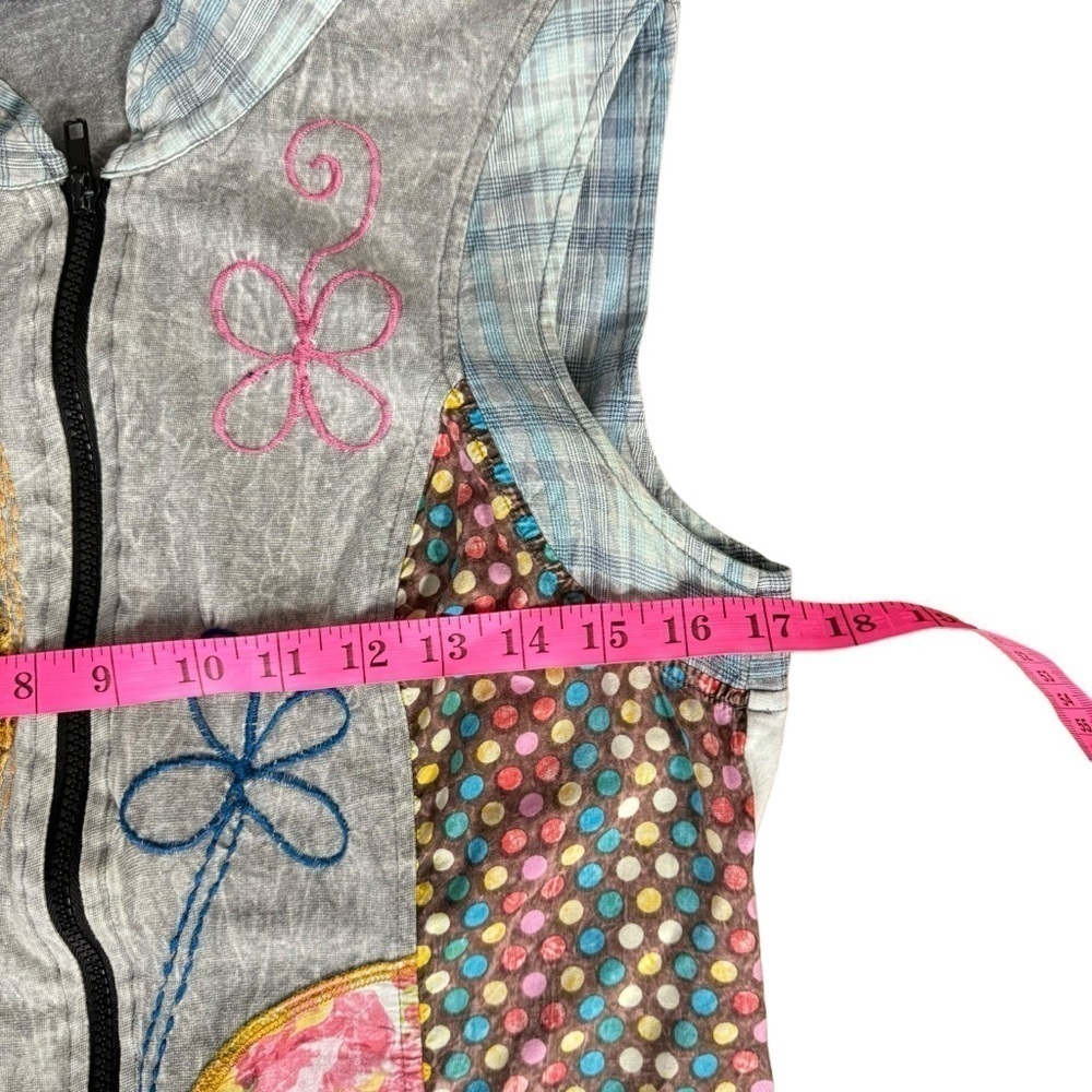 GUC Savage Culture vintage mini dress, multi-medium, colourful, size Large - Picture 7 of 12